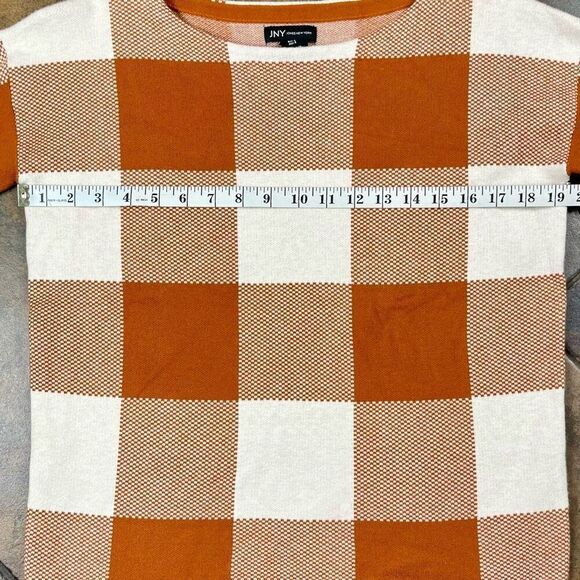 Jones New York Plaid Grigham Fall Sweater Small - Picture 9 of 14